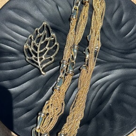 DANA BUCHMAN//CROWN TRIFARI Necklace Brooch SET - Picture 6 of 10
